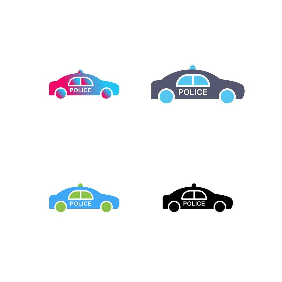 Police Car Vector Icon