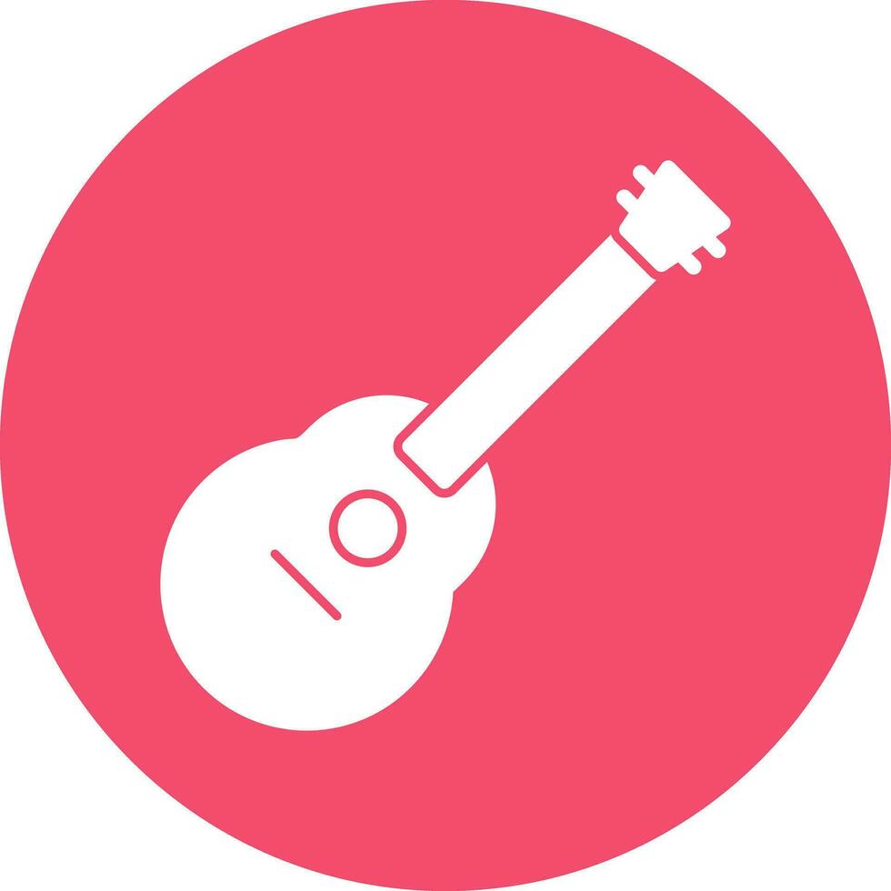 Acoustic guitar Vector Icon Design