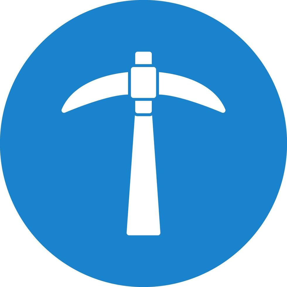 Pickaxe Vector Icon Design