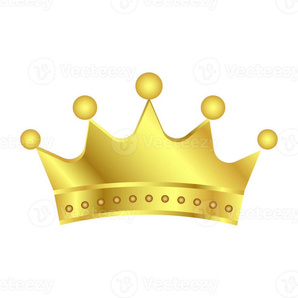 Golden King And Queen Crown Icon, Royals Princes Crown Symbol, Design Elements, Wealth and Expensive Sign png