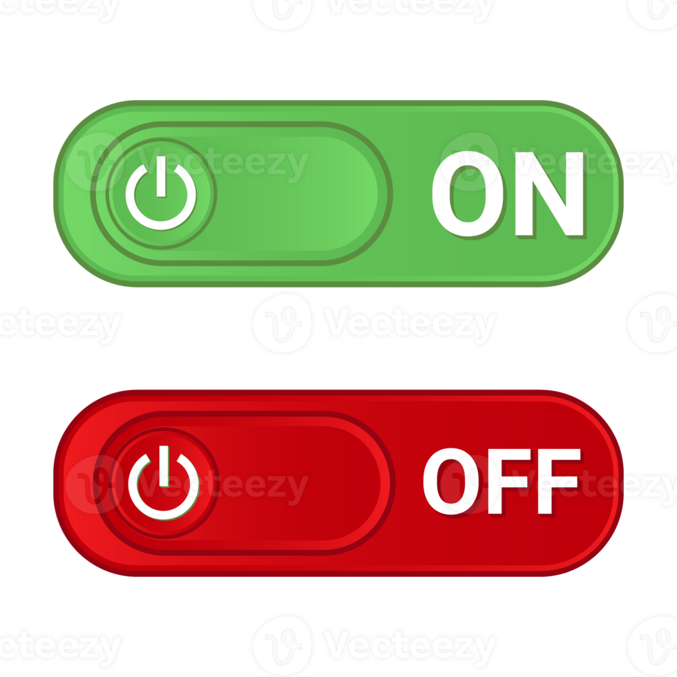 On Off Slider, Set Power On Off Switch Button, On and Off Slider, Shutdown Symbol, Slider On Off Push Button, 3D Realistic Glossy And Shiny Glowing Energy Icons png