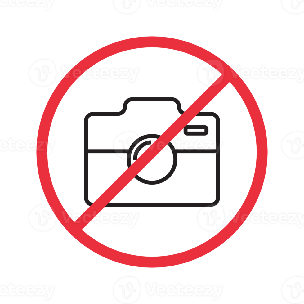 Prohibition No Photo Sign, No Photographing Prohibition Sign Symbol, No Video, No photography Icon, Do Not Take Photo Sign, Camera Icon With Red Circle, Prohibited Logo Pictogram png