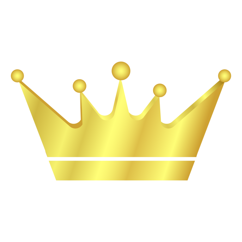 Golden King And Queen Crown Icon, Royals Princes Crown Symbol, Design Elements, Wealth and Expensive Sign png