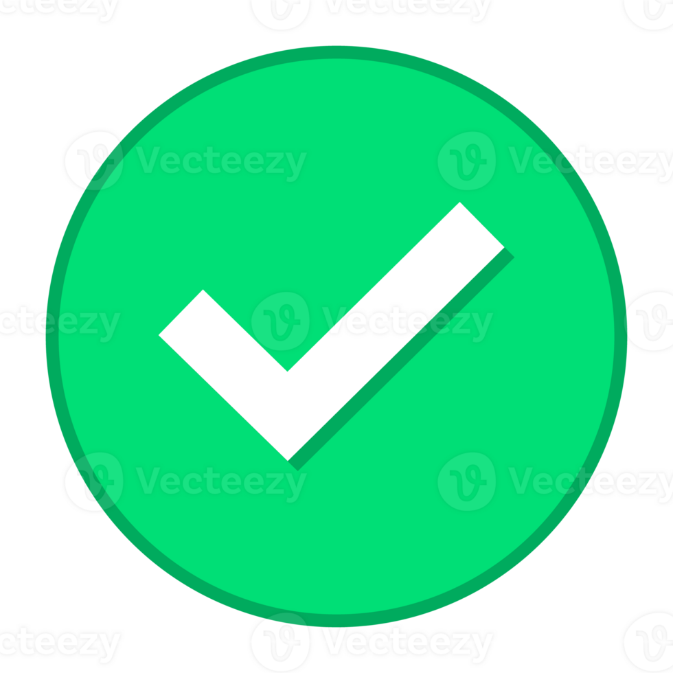 Check Mark Icon Transparent Background, Checkmark Icon, Approved Symbol, Confirmation Sign, Design Elements, Checklist, Positive Thinking Sign, Correct Answer, Verified Badge Flat Icon png