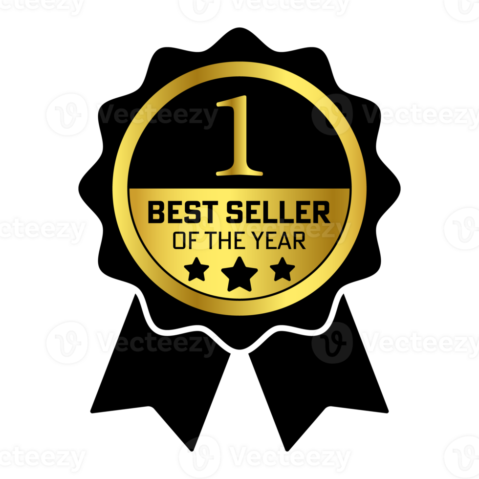 Best Seller Of The Year Winner Badge, Emblem, Label Seal, Rubber Stamp For Business And Shopping Rating Symbol, Top Seller Of The Year Badge png