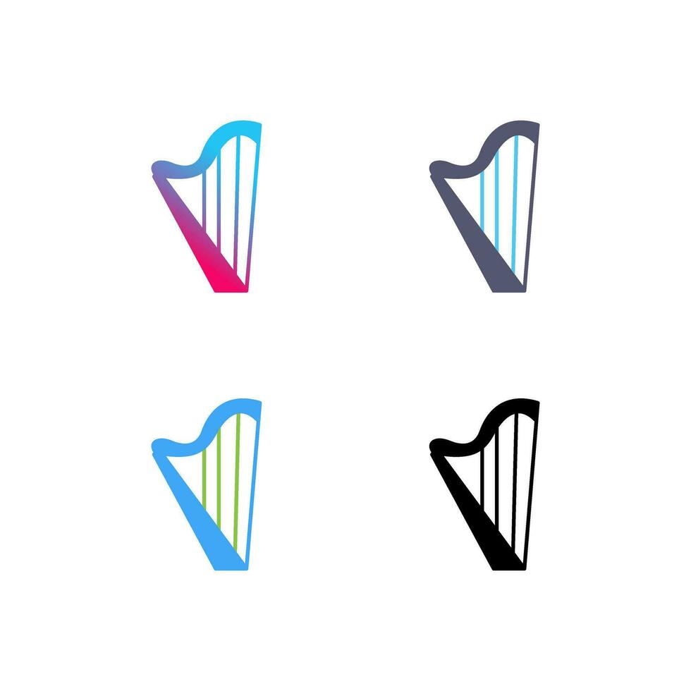 Harp Vector Icon