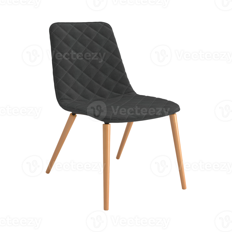 Armchair for home and office on a transparent background. isolated object png. 3D rendering png