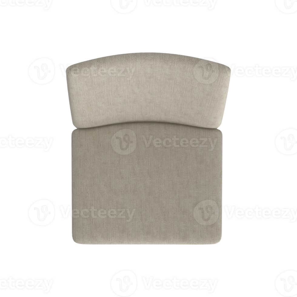 Armchair for home and office on a transparent background. isolated object png. 3D rendering png