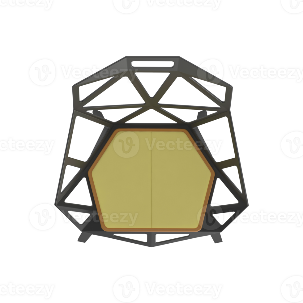 Armchair for home and office on a transparent background. isolated object png. 3D rendering png