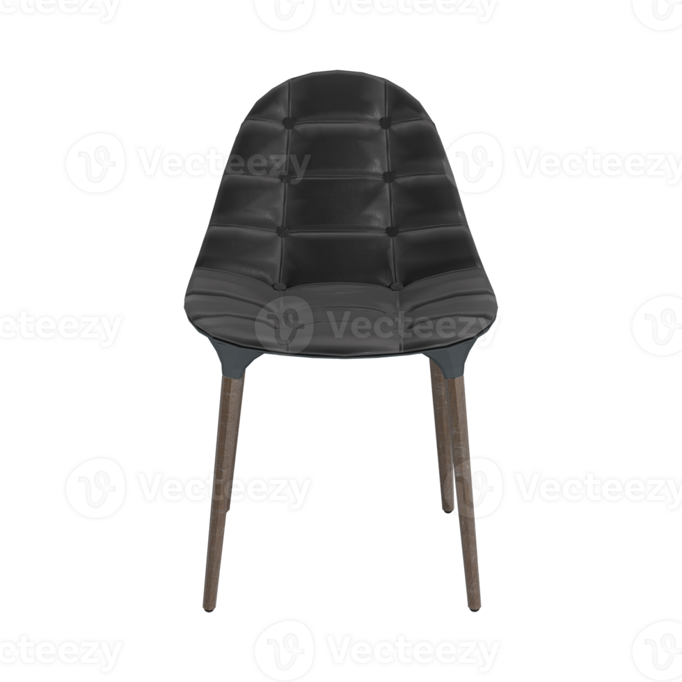 Armchair for home and office on a transparent background. isolated object png. 3D rendering png
