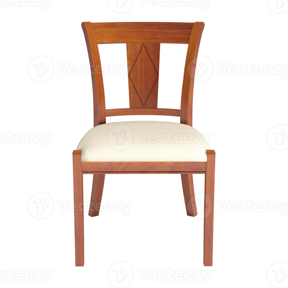 Armchair for home and office on a transparent background. isolated object png. 3D rendering png
