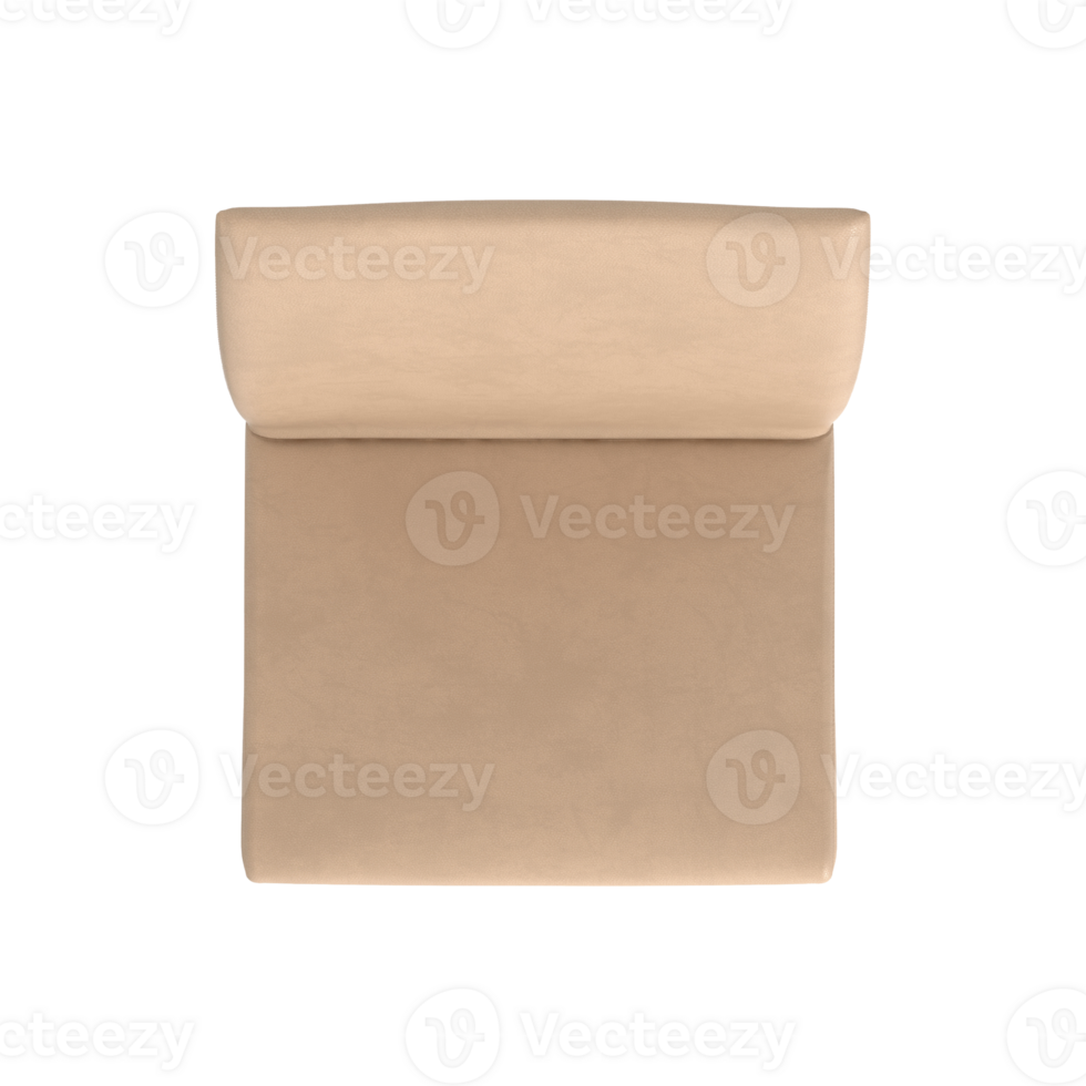 Armchair for home and office on a transparent background. isolated object png. 3D rendering png
