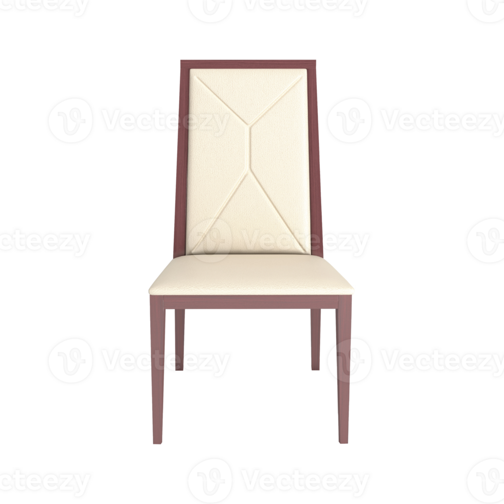 Armchair for home and office on a transparent background. isolated object png. 3D rendering png