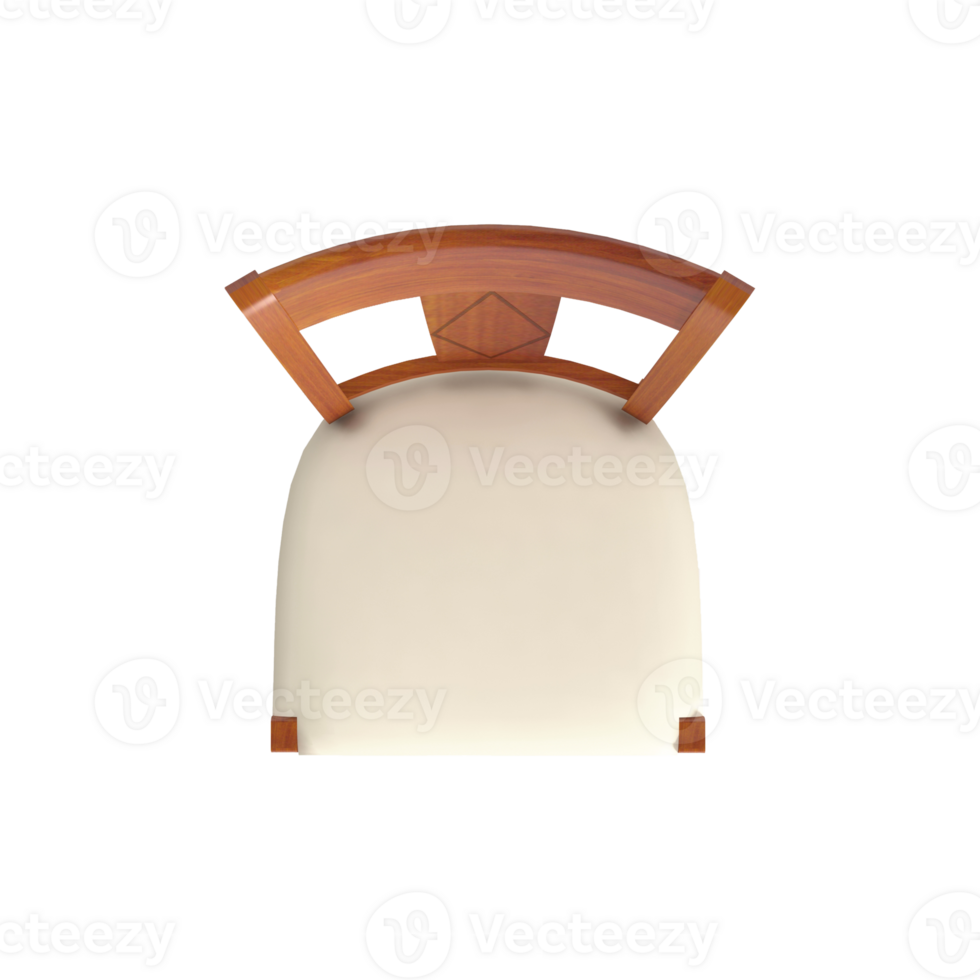Armchair for home and office on a transparent background. isolated object png. 3D rendering png