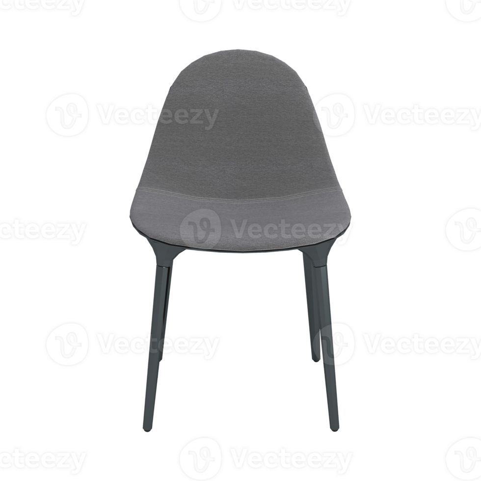 Armchair for home and office on a transparent background. isolated object png. 3D rendering png
