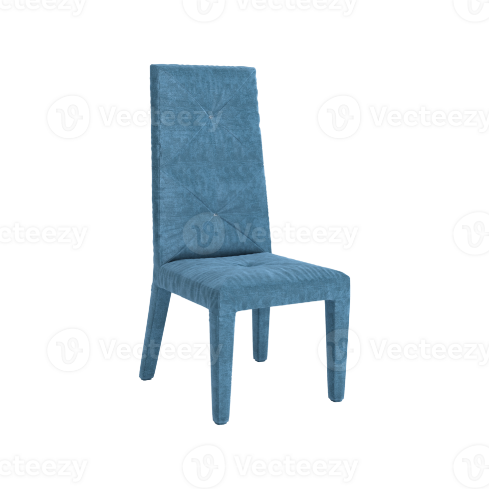 Armchair for home and office on a transparent background. isolated object png. 3D rendering png