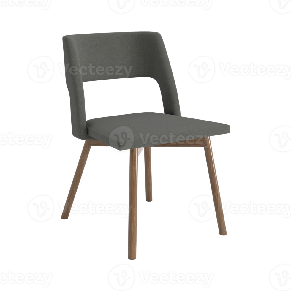 Armchair for home and office on a transparent background. isolated object png. 3D rendering png