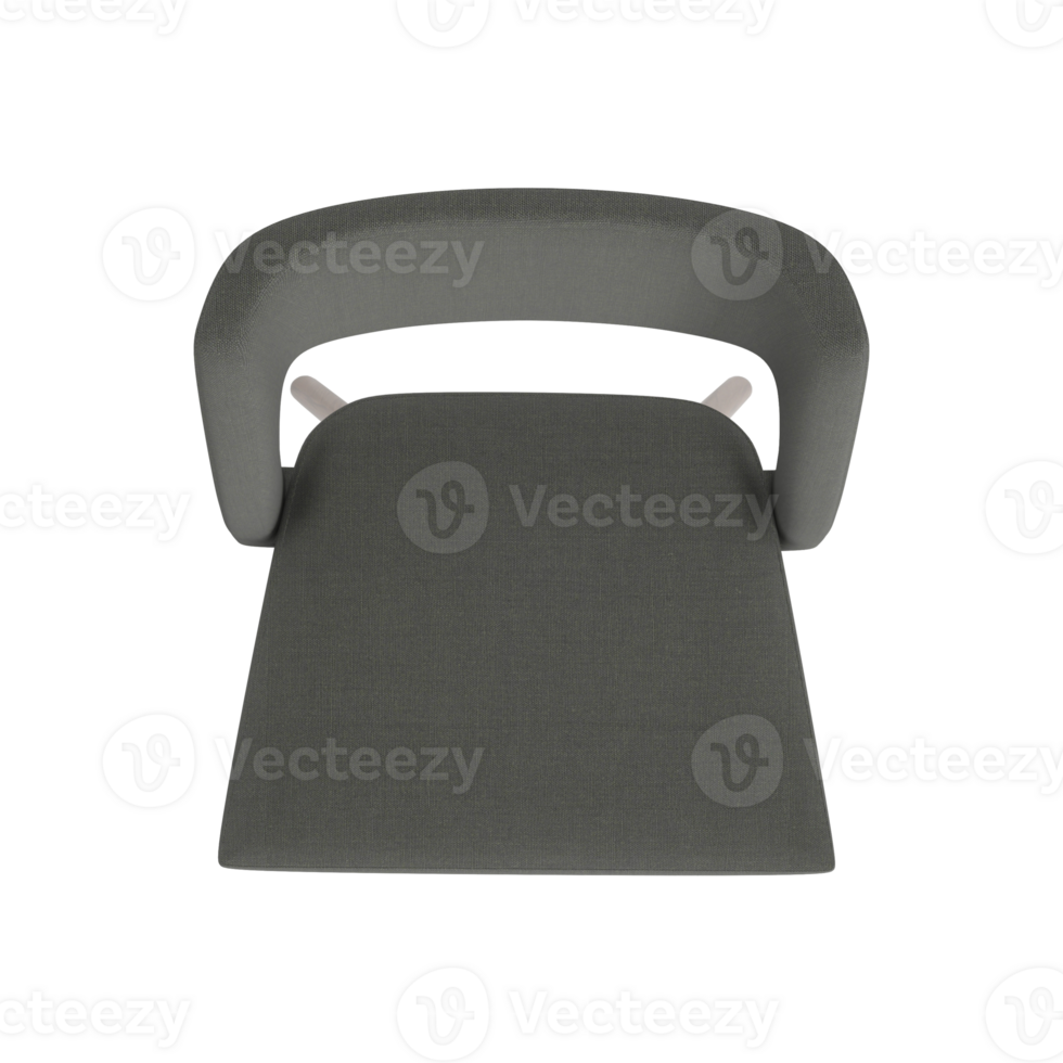 Armchair for home and office on a transparent background. isolated object png. 3D rendering png