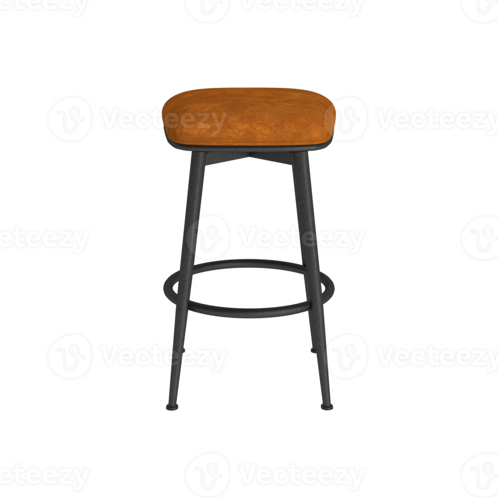 Armchair for home and office on a transparent background. isolated object png. 3D rendering png