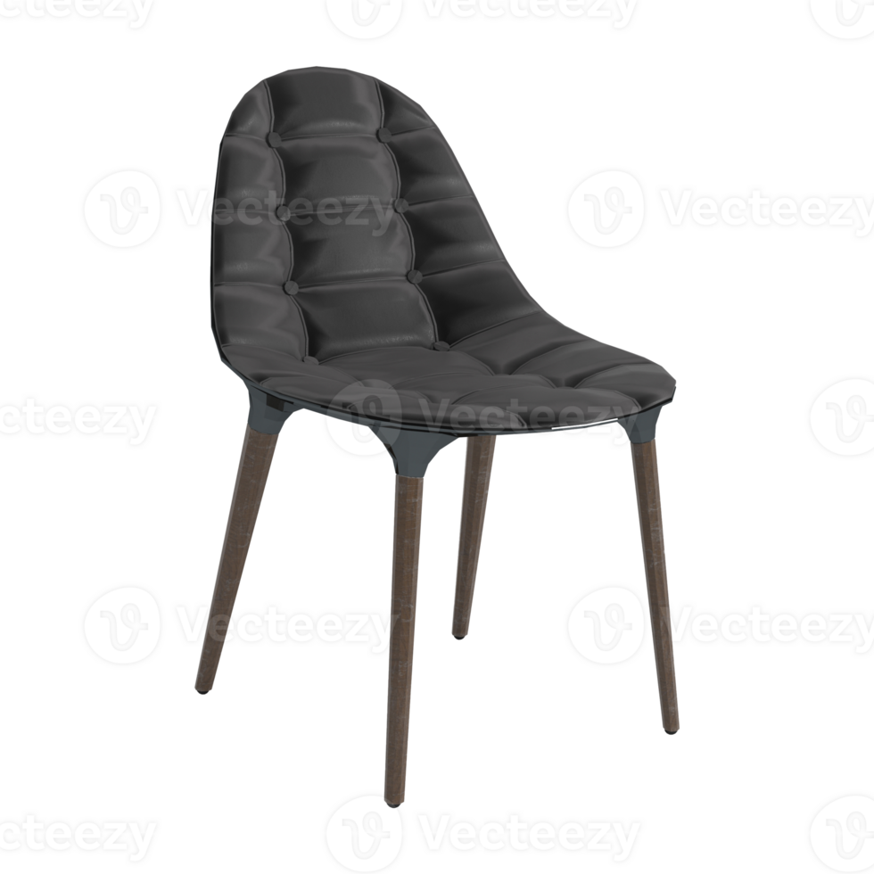 Armchair for home and office on a transparent background. isolated object png. 3D rendering png