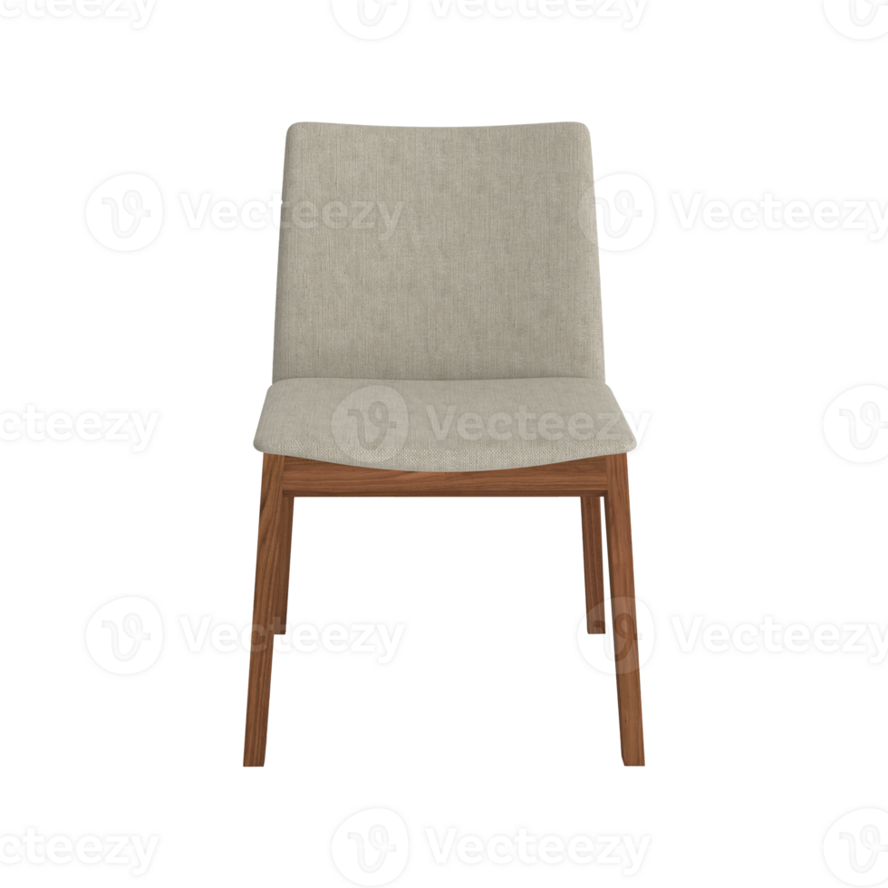 Armchair for home and office on a transparent background. isolated object png. 3D rendering png