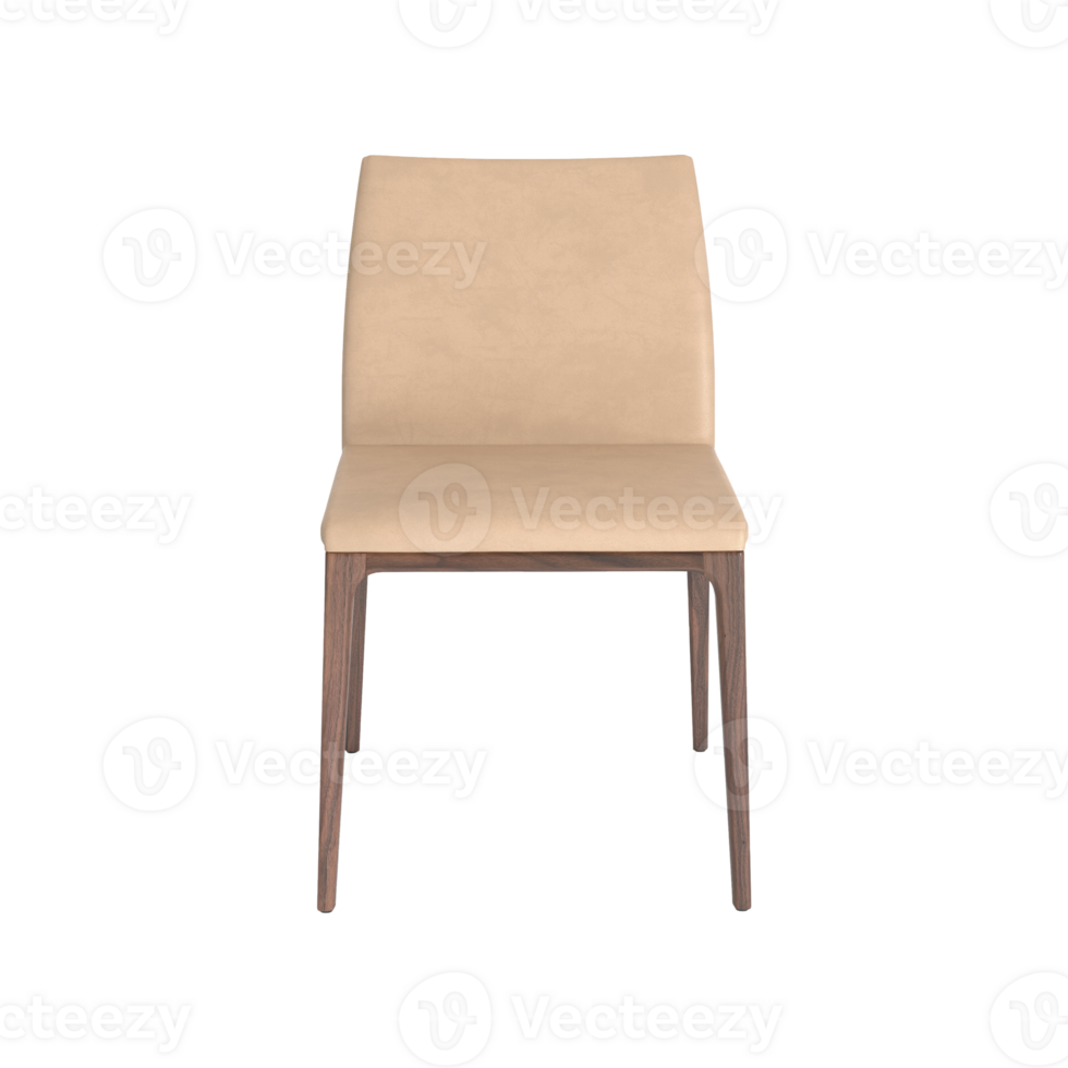 Armchair for home and office on a transparent background. isolated object png. 3D rendering png