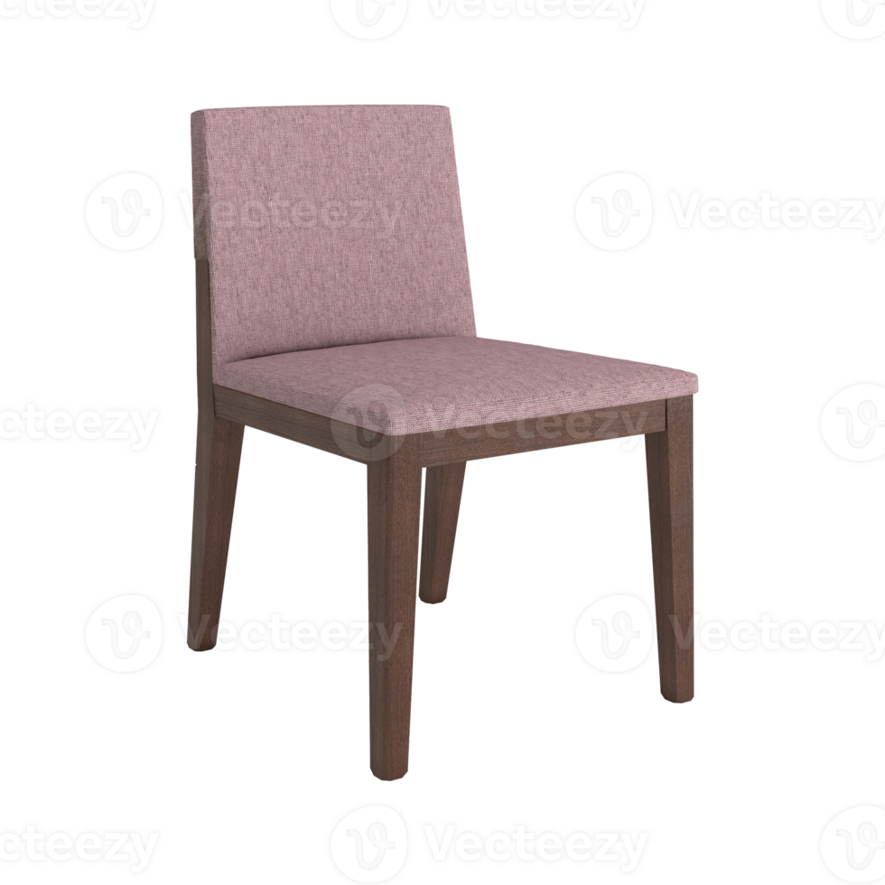 Armchair for home and office on a transparent background. isolated object png. 3D rendering png