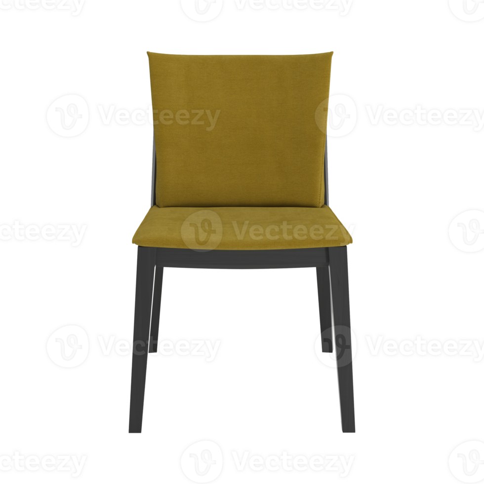 Armchair for home and office on a transparent background. isolated object png. 3D rendering png