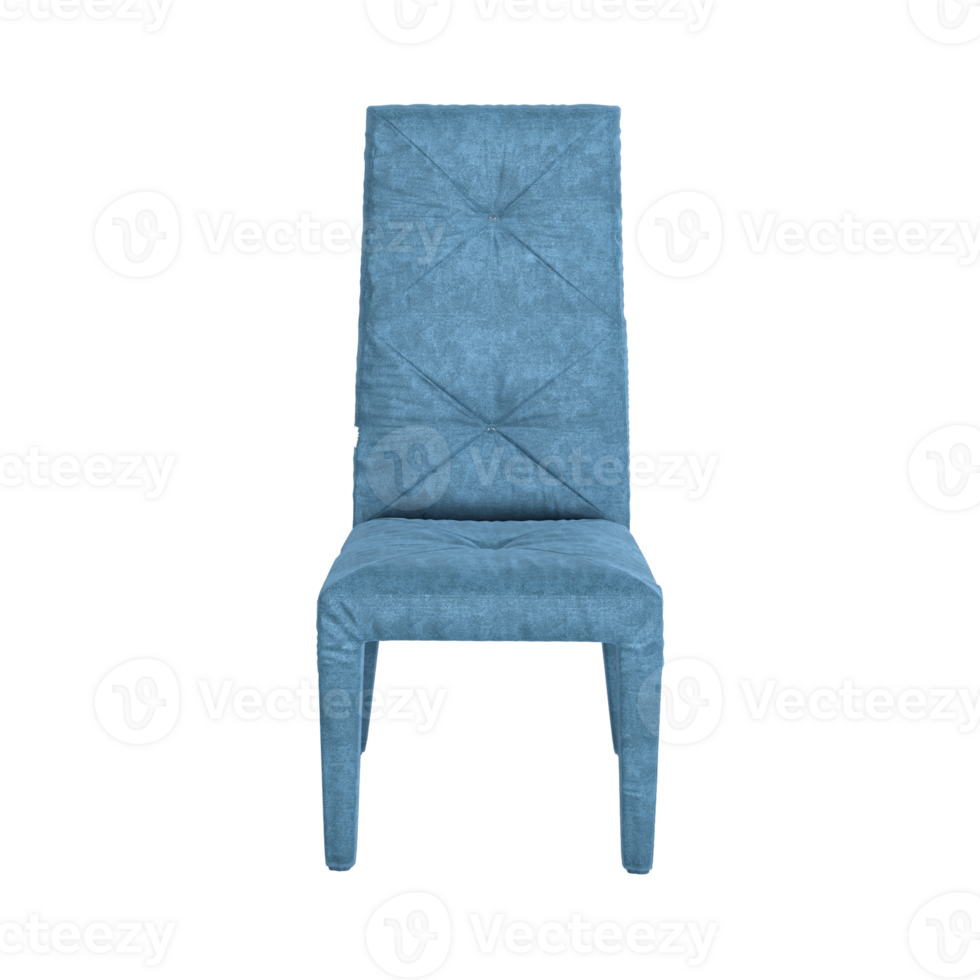 Armchair for home and office on a transparent background. isolated object png. 3D rendering png