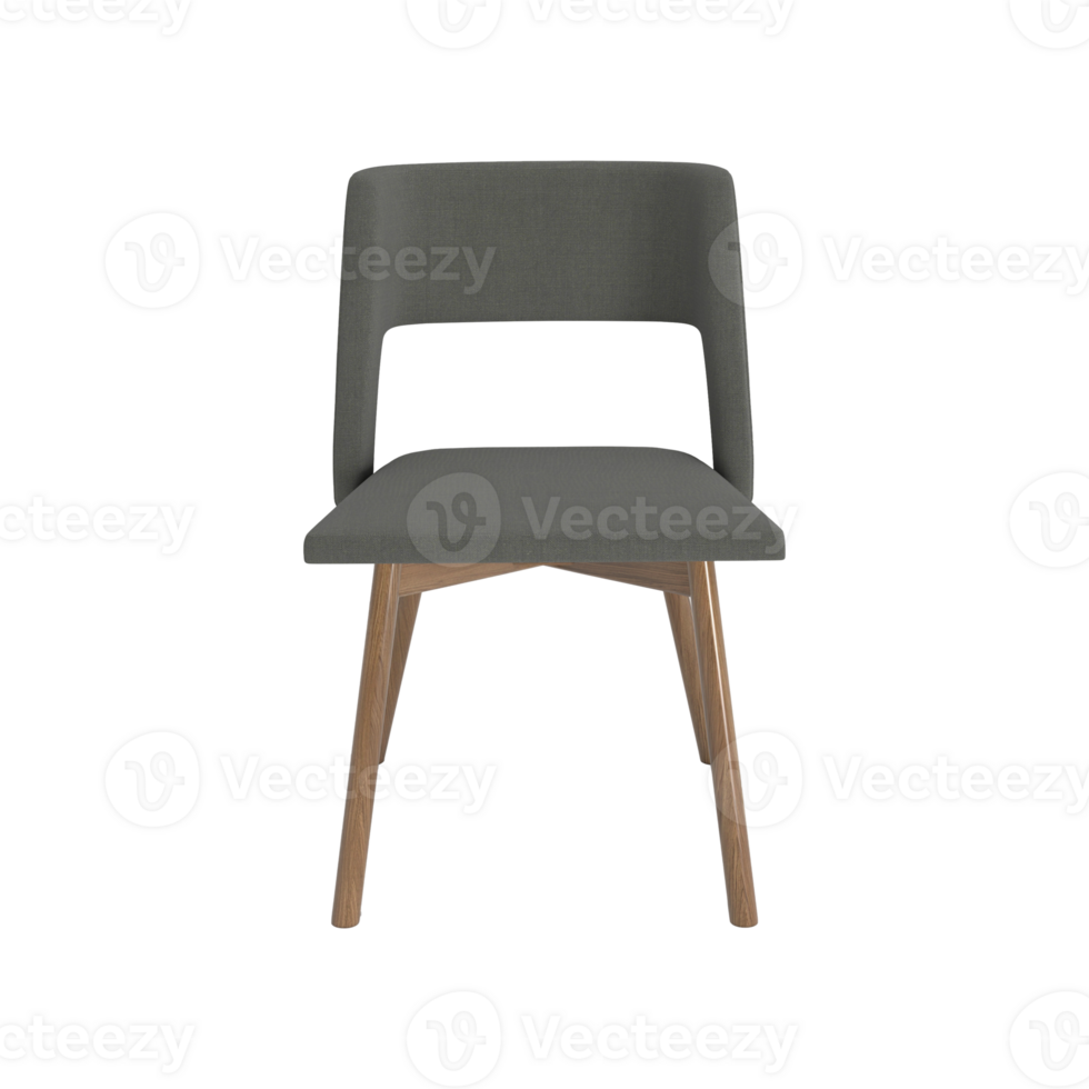 Armchair for home and office on a transparent background. isolated object png. 3D rendering png
