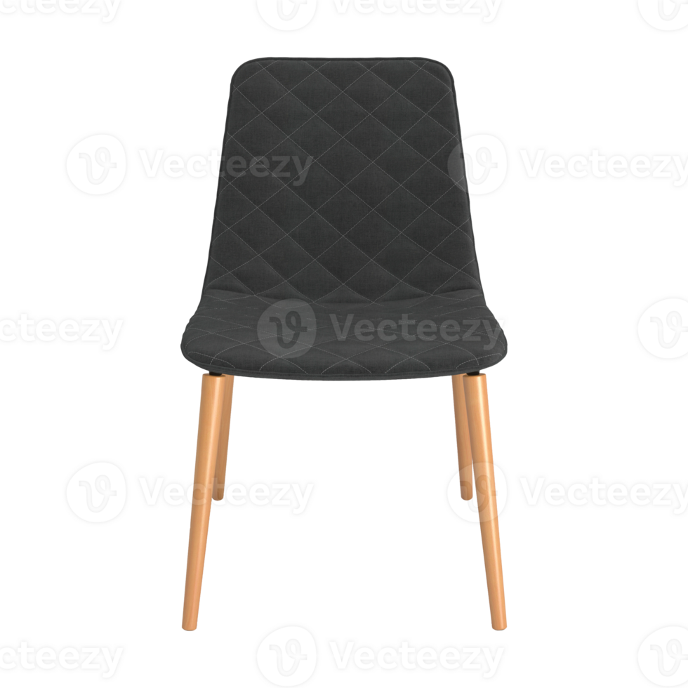 Armchair for home and office on a transparent background. isolated object png. 3D rendering png