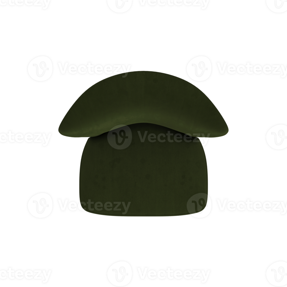 Armchair for home and office on a transparent background. isolated object png. 3D rendering png