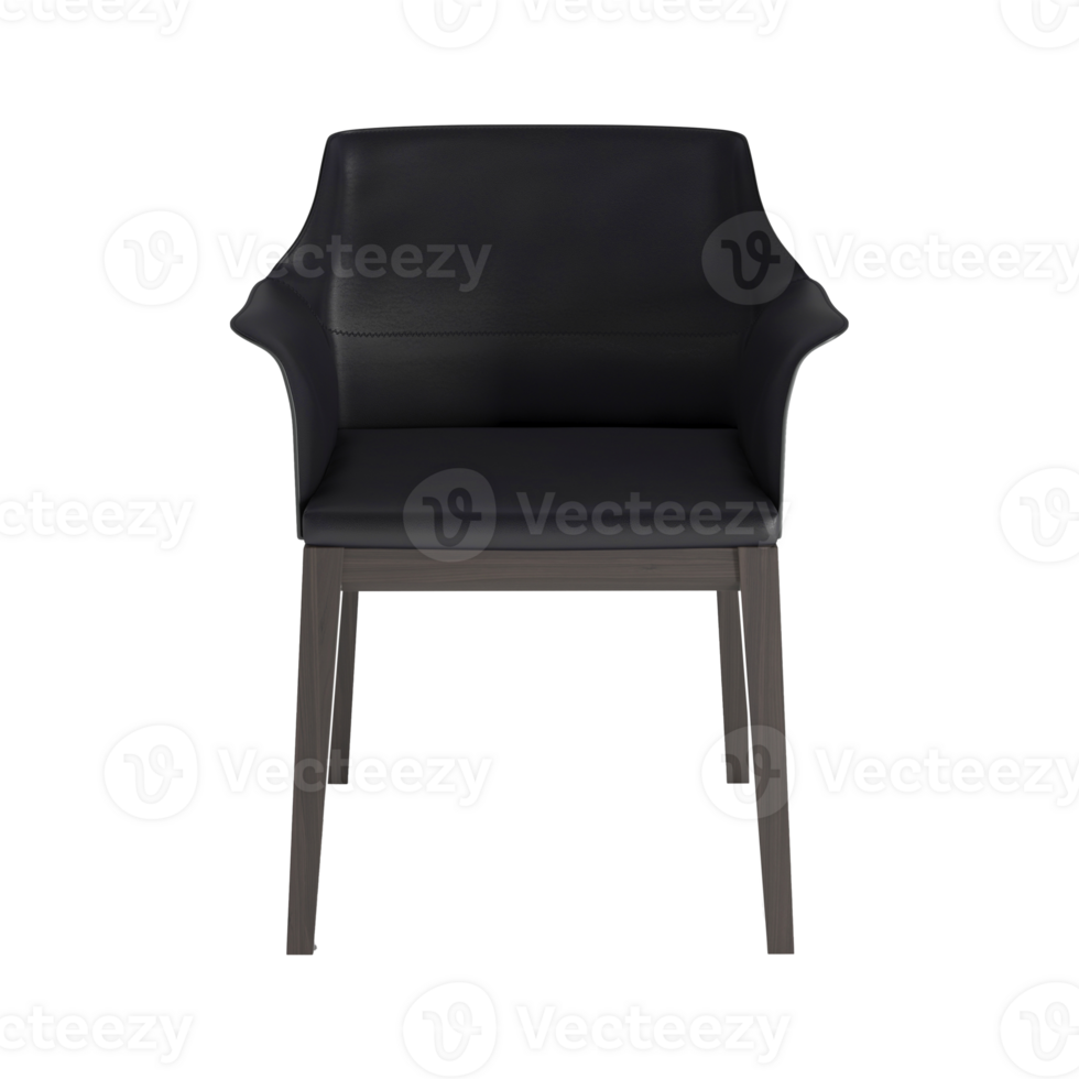 Armchair for home and office on a transparent background. isolated object png. 3D rendering png