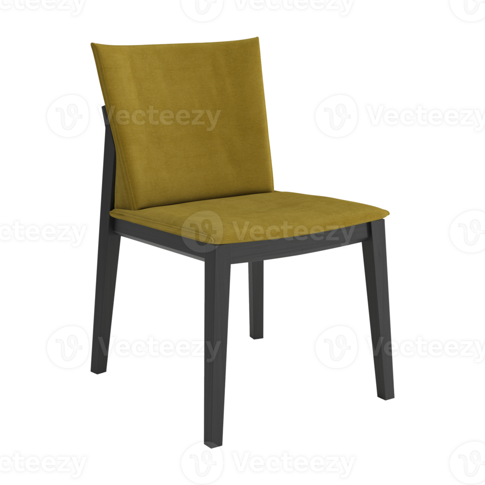 Armchair for home and office on a transparent background. isolated object png. 3D rendering png