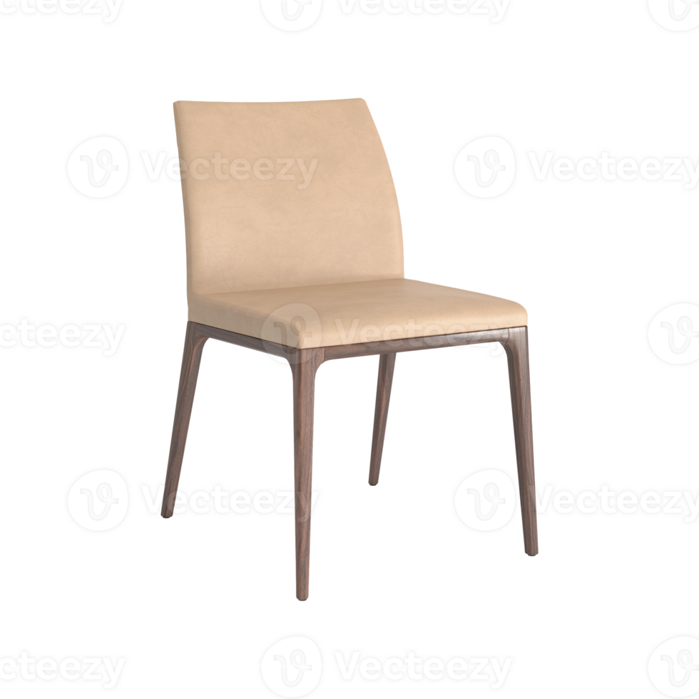 Armchair for home and office on a transparent background. isolated object png. 3D rendering png