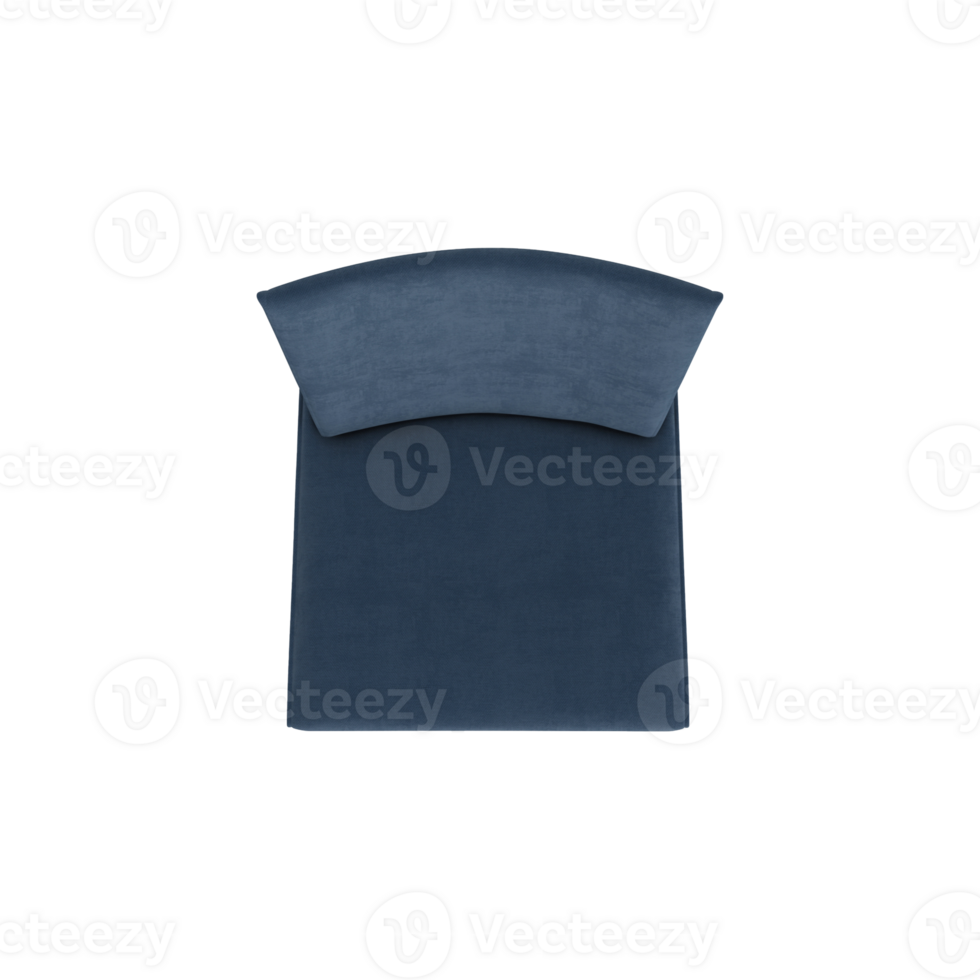Armchair for home and office on a transparent background. isolated object png. 3D rendering png