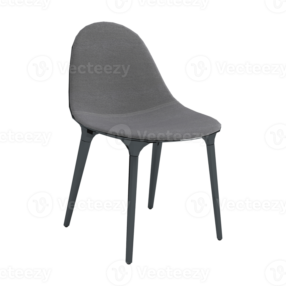 Armchair for home and office on a transparent background. isolated object png. 3D rendering png