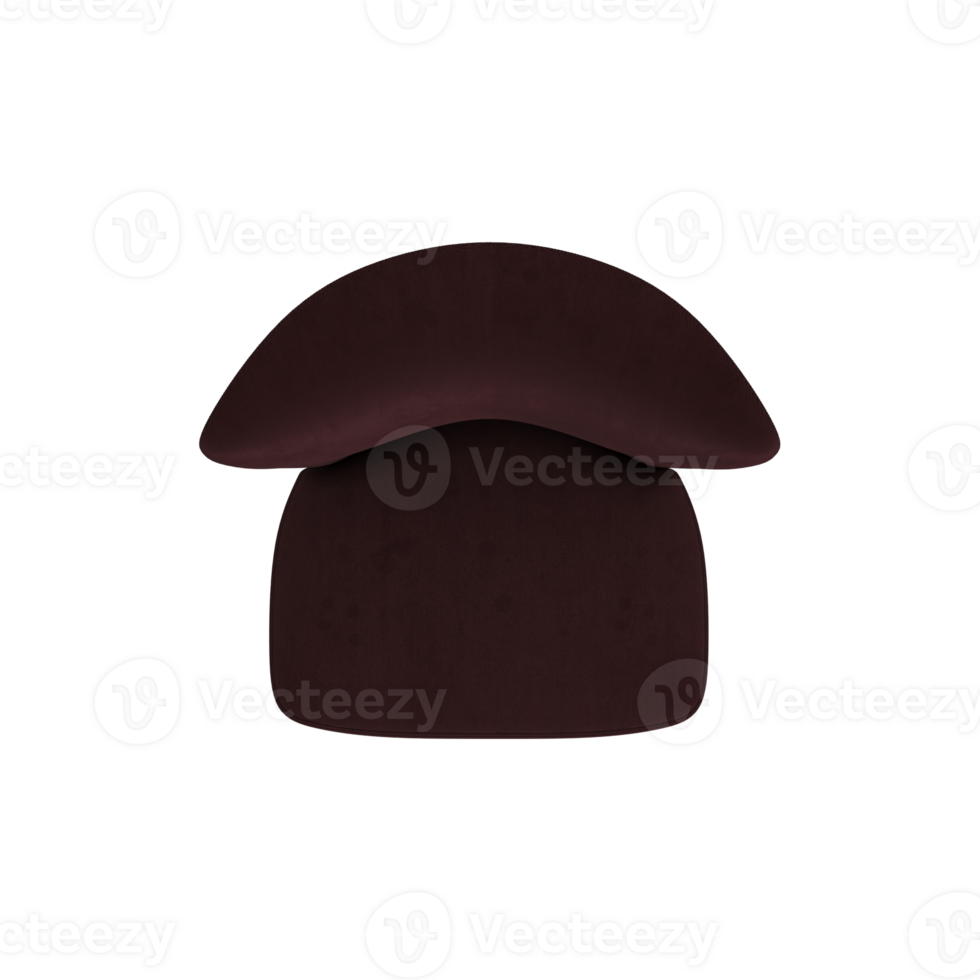 Armchair for home and office on a transparent background. isolated object png. 3D rendering png