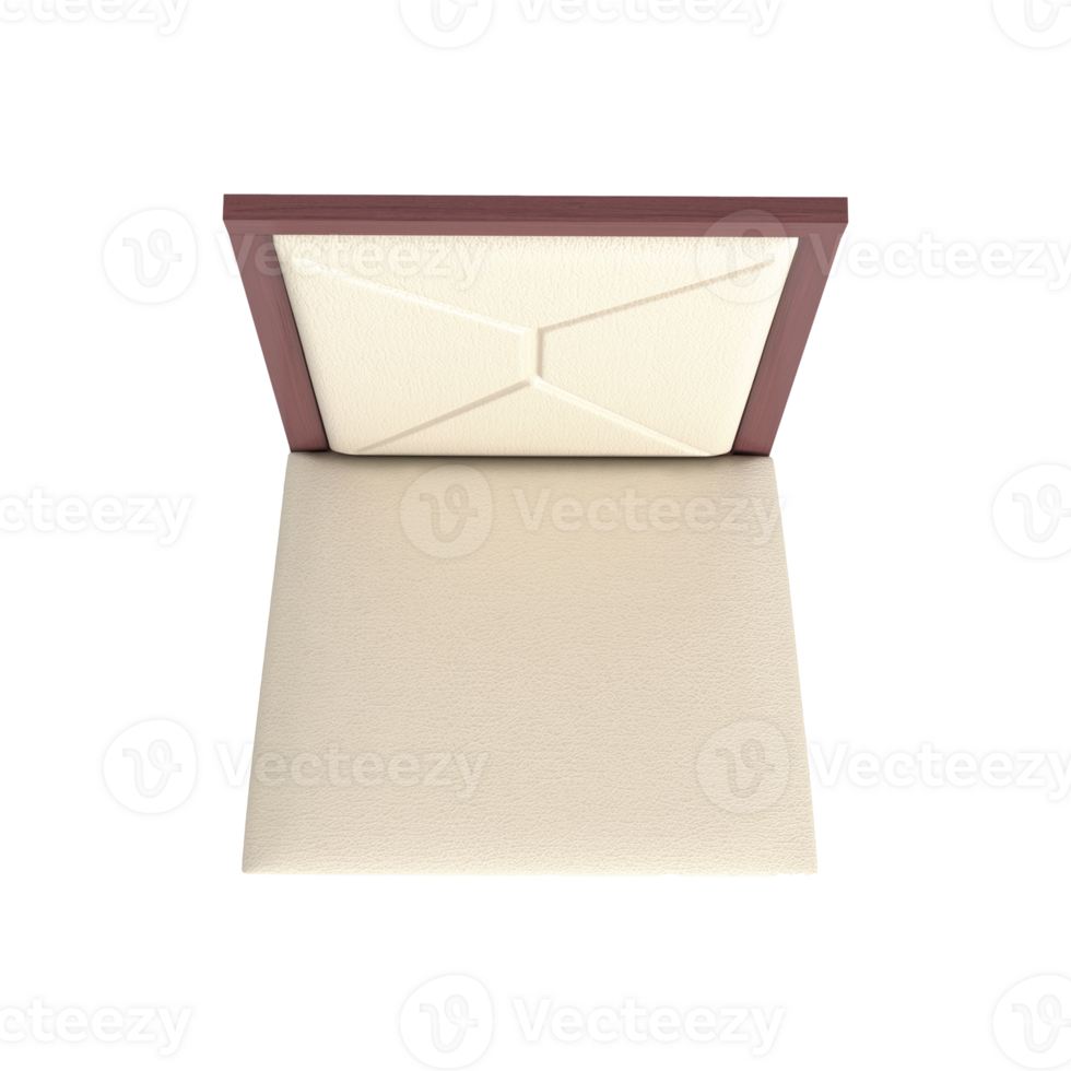 Armchair for home and office on a transparent background. isolated object png. 3D rendering png