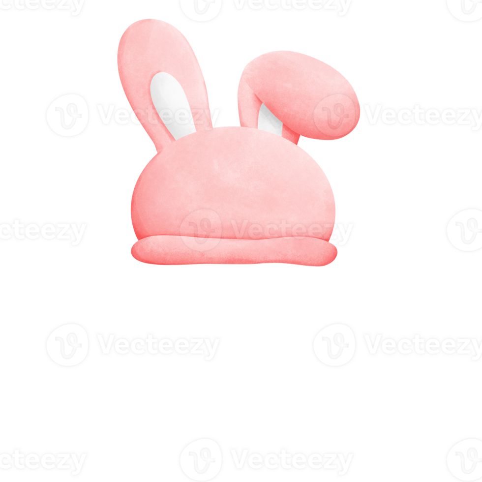 Easter hat with bunny ears png