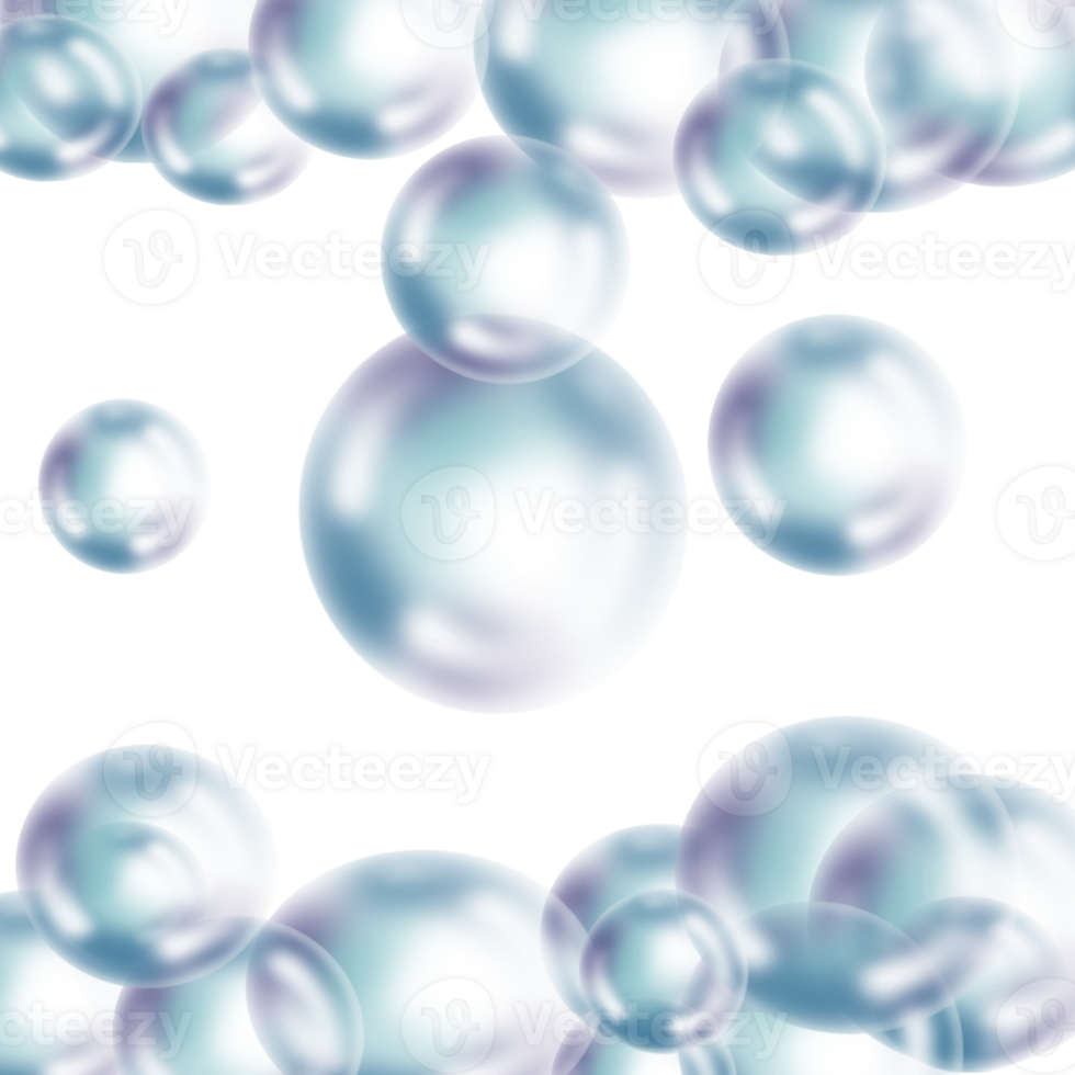 Bubble foam in the colorful minimal png