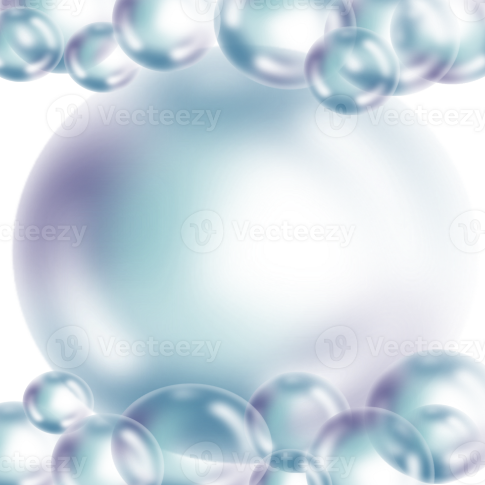 Bubble foam in the colorful minimal png