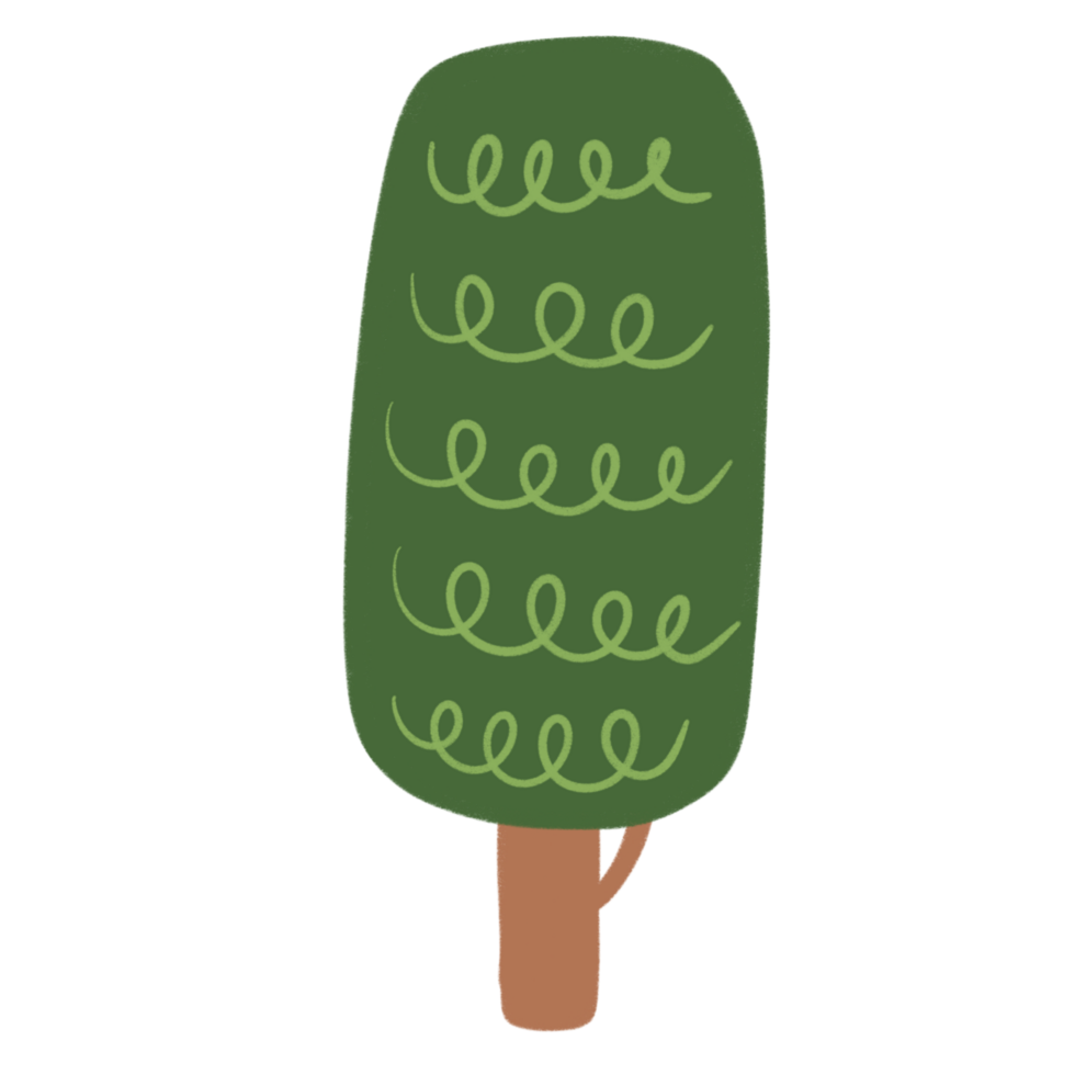cute tree illustration png