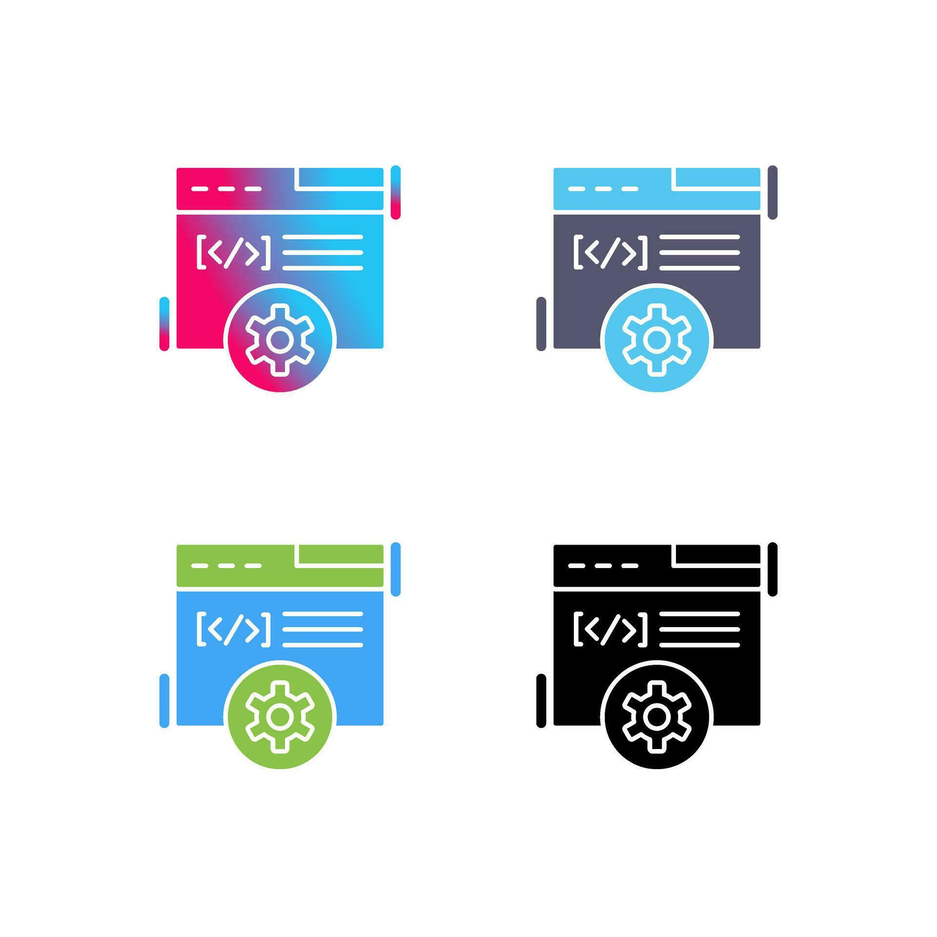 Web Development Vector Icon 25212016 Vector Art at Vecteezy