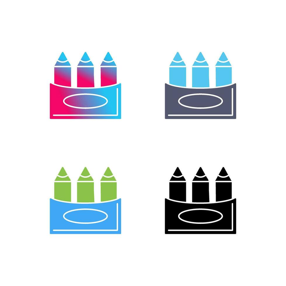 Crayons Vector Icon