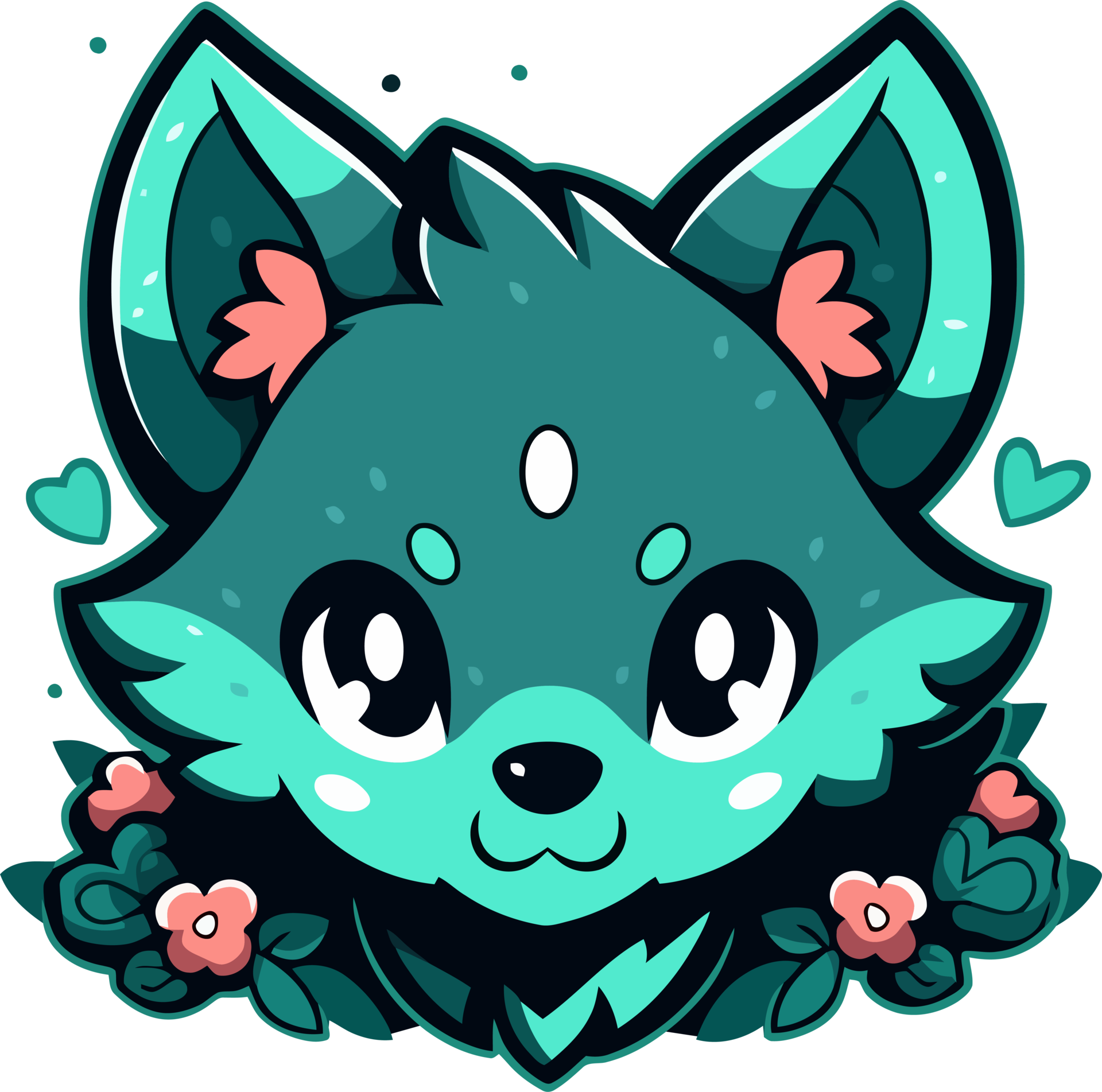 Cute Wolf In Cartoon, Animal, Cartoon, Baby PNG Transparent Image