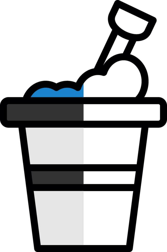 Bucket Vector Icon Design