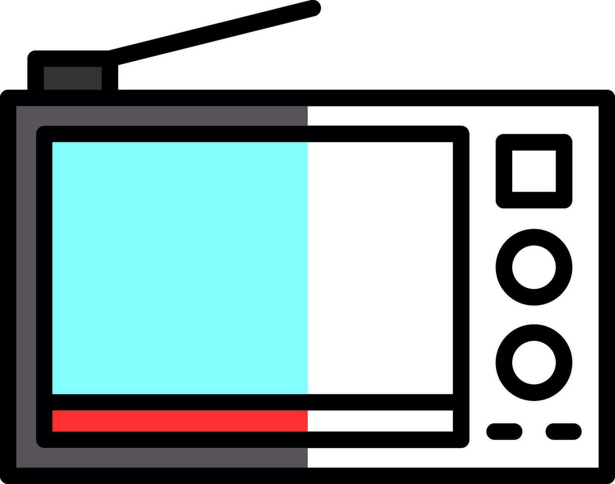 Television Vector Icon Design