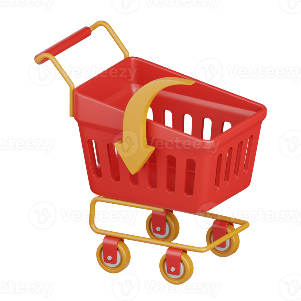 3d rendering add to cart isolated useful for ecommerce, business, retail, store, online, delivery and marketplace design element png