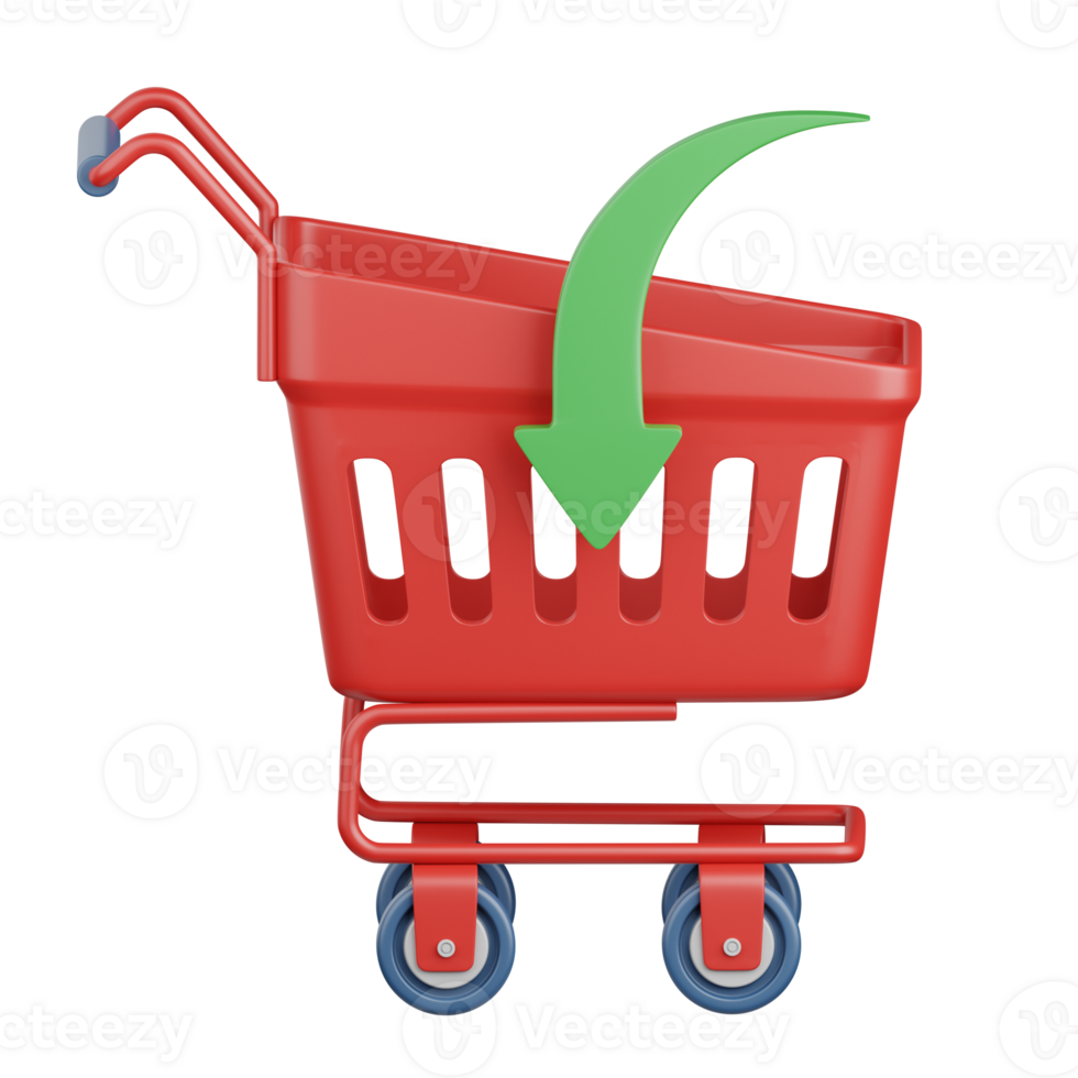 3d rendering add to cart isolated useful for ecommerce, business, retail, store, online, delivery and marketplace design element png